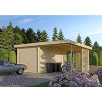 Fjordholz Holzgarage mit Carport Modell Gettorf 44 Rabatt: 35 % Unkategorisiert online kaufen