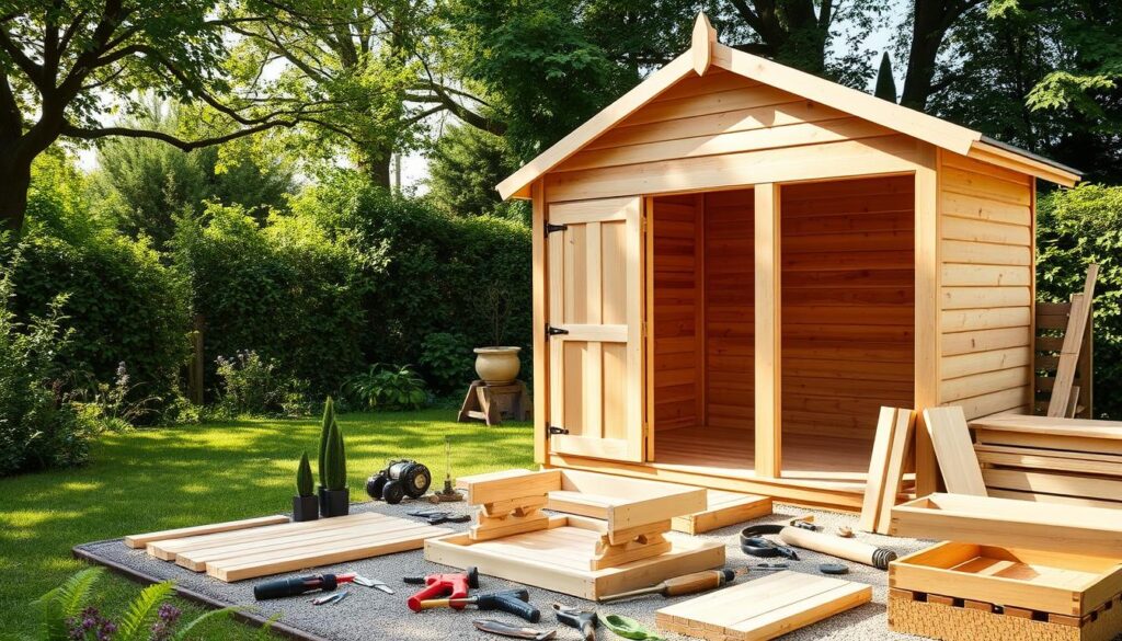 Gartenhütten aus Holz Bausatz